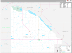 Lac qui Parle County, MN Digital Map Premium Style